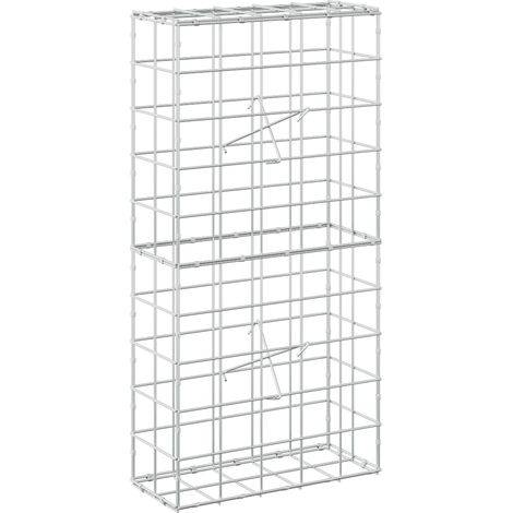 Gabione con Filo da 5 mm e Rete da 10x10 cm 50x20x100 cm vidaXL