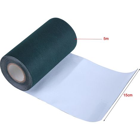 Ruban adhésif de jonction pour gazon artificiel vert 5 m x 15 cm, pour la fixation et le raccordement de moquette. (1/5)