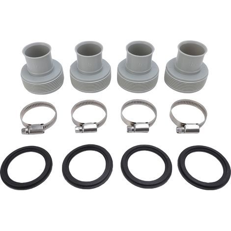 Adaptateur de connecteur de pompe de filtre de piscine, connexion robuste et sécurisée, tuyau de Type B pour 1,25 pouces à 1,5 pouces (1/5)