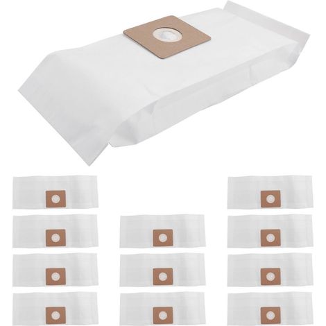 Lot de 12 sacs à poussière en papier de 1,5 gallon compatibles avec les aspirateurs d'atelier sac filtrant jetable de 1 à 1,5 gallon (réf. 90667, type A, 9066700) (1/5)