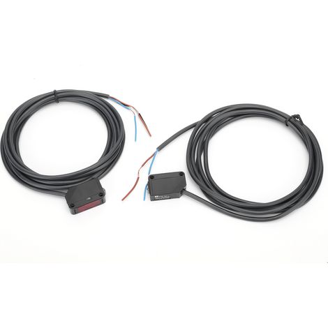 Interrupteur de barrière lumineuse infrarouge BERM, capteurs de lumière pour passage carré E3ZT81, 1224 V CC (1/5)