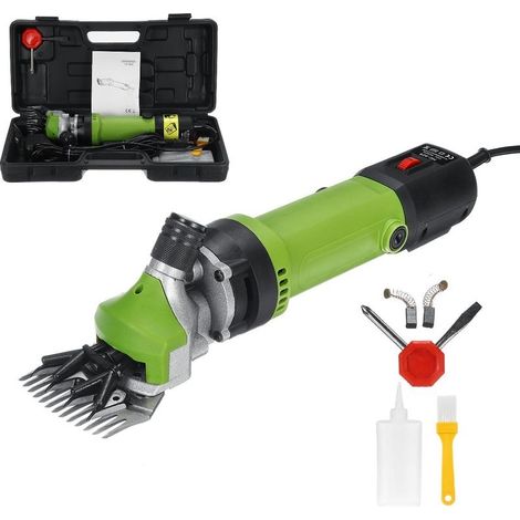 Cisailles à moutons électrique 700 W tondeuse portable vitesse 6 compatibles moutons chèvres lamas chevaux alpagas toilettage poils épais résistants (1/5)
