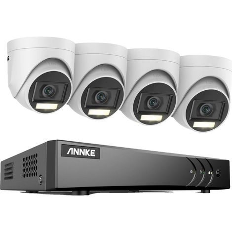 Sistema de videovigilancia, resolución 3K HD, compatibilidad multicanal, con 4 cámaras, 1 TB. (1/2)