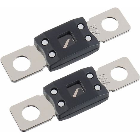 Fusible à visser, convient aux voitures, camions, véhicules de chantier, bus et camping-cars, 80A (2 pièces). (1/3)