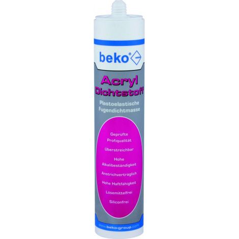 Beko Plastoelastische Fugendichtmasse, strukturdicht 310 ml, weiß (1/2)