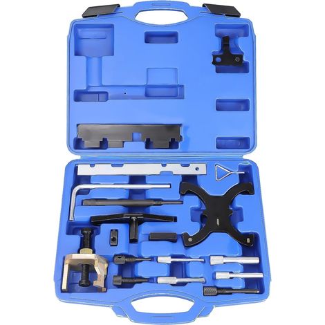 18 Pcs Kit de Calage Moteur - Outils Verrouillage Arbre à Cames Compatible avec Ecoboost 1.6 Ti-VCT 1.5 2.0 TDCi 2.3L 2.5L - Distribution Volant Moteur 303-1097 303-1550 303-1556 (1/5)