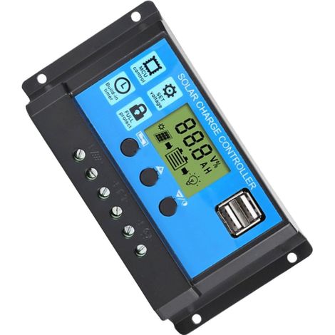 Contrôleur solaire intelligent du fabricant, contrôleur de charge et de décharge solaire 30 A, contrôleur de panneau solaire PWM 30 A (1/5)