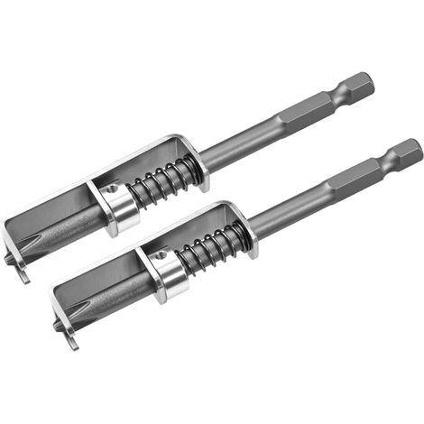 2 pièces de porte-embouts à vis, dispositif de retenue à ressort pour tous les matériaux de vis, dispositif de guidage anti-chute pour vis pour perceuse et visseuse à chocs(60611mm) (1/5)