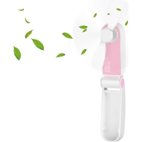 Ventilateur USB pliable mini portable rechargeable avec 2 vitesses réglables (1/5)