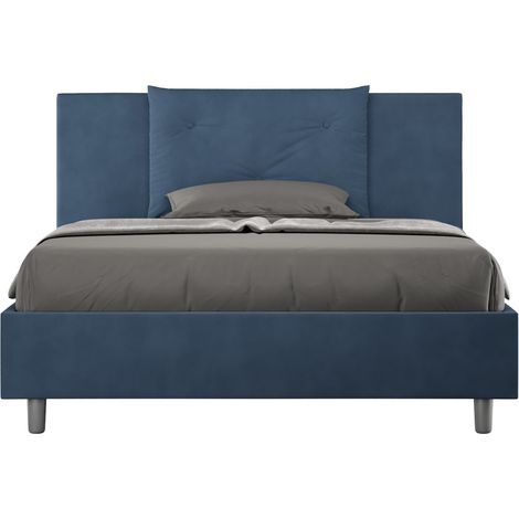 Letto Matrimoniale Large 180x190 cm Senza Rete Appia Blu (1/4)