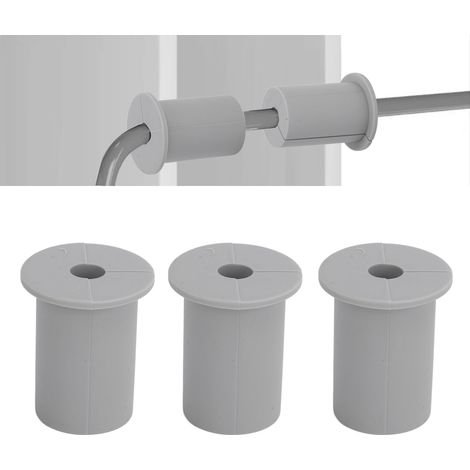 Kit de gestión de cables de 10 piezas, pasacables de silicona para instalación de Starlink Ethernet, tapa pasacables gris para pared. (1/5)