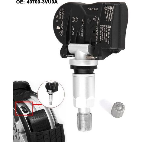 Zoternen – Capteur TPMS 407003VU0A – Compatible Nissan/Renault – Matériau ABS durable – Installation facile – Haute précision (1/5)