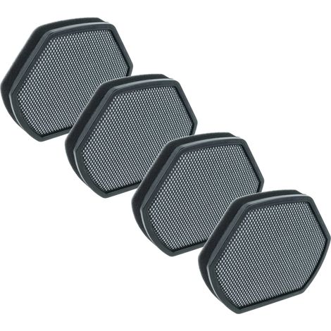 vhbw 4x Staubsaugerfilter Ersatz für Bosch 12012937 Filter für Staubsauger - Schaumstofffilter Schwarz Weiß