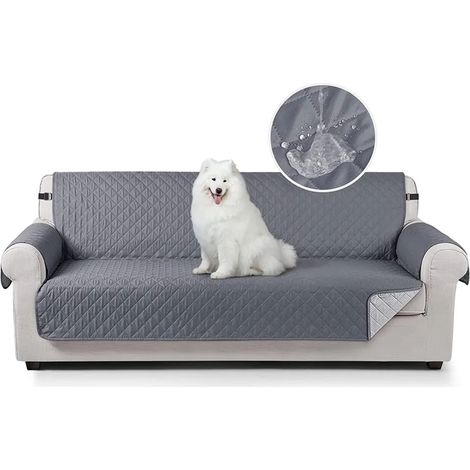 Funda para sofá para perros, funda para sofá, funda impermeable para sofá con banda elástica, espuma antideslizante, protección contra el desgaste.
