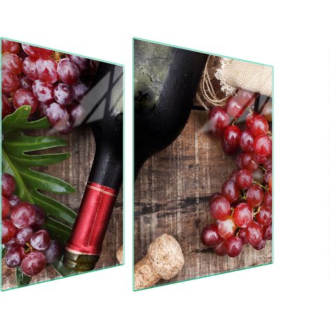 GLASSCHUTZPLATTE FÜR HERD 70x52 WEIN (1/5)