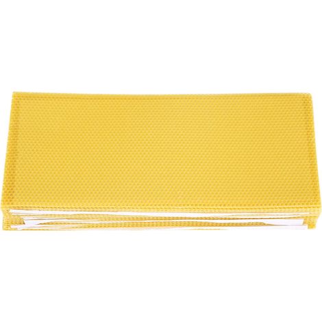30 pcs Feuilles de Miel d'Abeille/Fond de Cire de Ruche/Peigne de Miel de Ruche Ciré/Équipement d'Apiculture/Peigne d'Abeille/Cadre de Miel/Fondation de Cellule de rite (1/5)