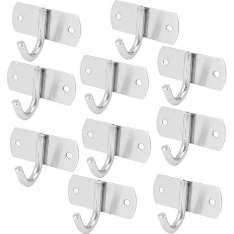 Cuisine Bad Edelstahl Rechteck Basis Wandhalter Einzelhaken 10st (2a3fafad34513e7e05de6789917d485c) (1/4)