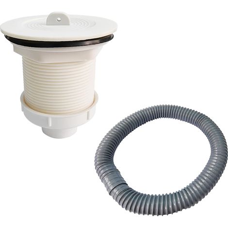 1 Pièce Siphon pour Évier Tube de Débordement, Flexible Evacuation Lavabo, Drain de Lavabo, Connecteur 84mm + Tuyau D'évacuation (1/5)