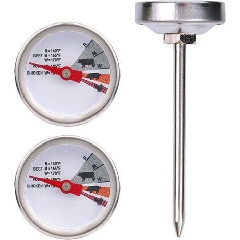 Thermomètre à viande en acier inoxydable pour cuisine plein air (1/5)