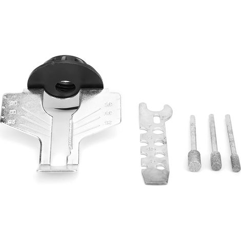 Accessoire d'affûtage pour affûteuse de chaîne de tronçonneuse : outil de polissage et d'affûtage. (1/5)