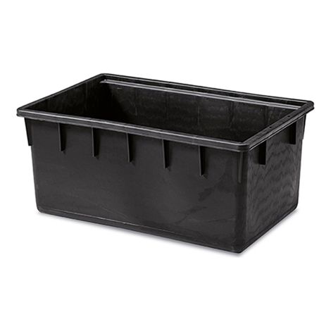 STEFANPLAST Mastello rettangolare nero 180lt