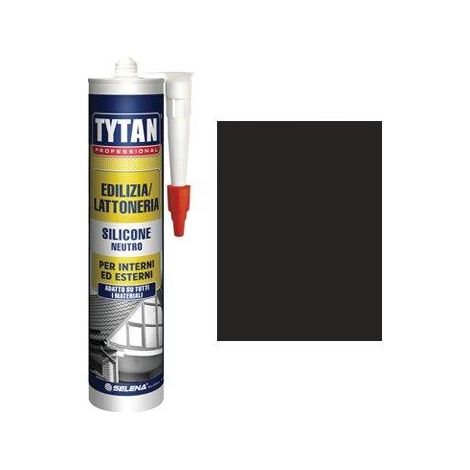 SILICONE NEUTRO TYTAN - NERO ML 300- 2 pezzi