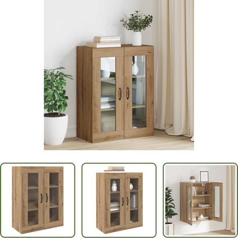 vidaXL Meuble mural -  Armoire murale suspendue Montage mural Marron 69,5 x 34 x 90 cm (1/5)