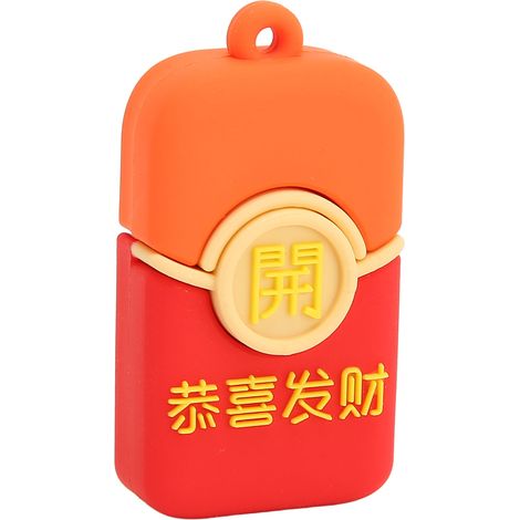 Clé USB en forme d'enveloppe rouge, design cartoon, compatible Plug and Play et connexion à chaud, 32 Go, pour PC et voiture. (1/5)
