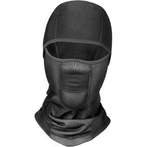 Equitazione e attività all'aperto - Maschera nera per il viso, calda e protettiva per lo sport (1/5)