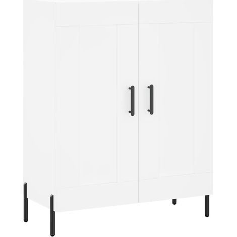 Buffet,Bahut,Meuble de Rangement blanc 69,5x34x90 cm bois d'ingénierie CFW67817 (1/5)