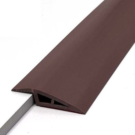 Profilé de transition de sol 10 mm, auto-adhésif, imperméable, en PVC, découpable, résistant à l'usure, universel pour la transition moquette/carrelage, seuil de porte, fournitures pour la maison (1/5)