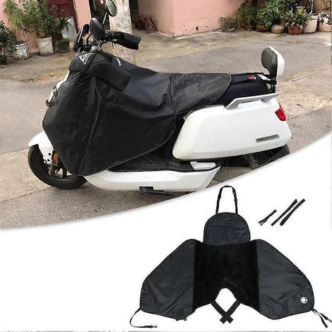 Protection chaude et coupe-vent pour les jambes de moto, en tissu Oxford 420d, idéale pour l'hiver avec des genoux chauds et confortables. Convient également aux motos, voitures électriques et scooter (1/5)