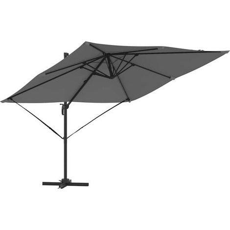 Parasol anthracite de marque Roman, 286 x 284 x 265 cm (1/5)