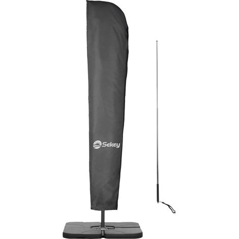Housse de protection pour parasol Sekey Housse de parasol étanche, Couverture de protection, pour parasol à bras Ø 300 cm