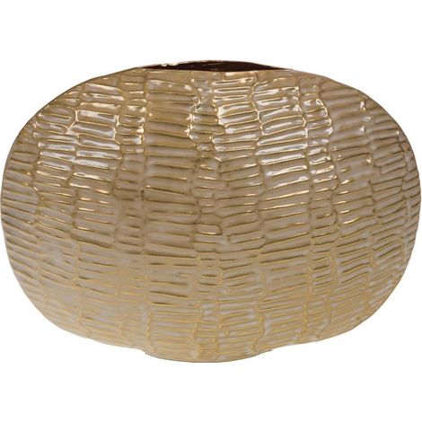 Amadeus - Vase Roche ivoire 27 cm en métal (1/2)