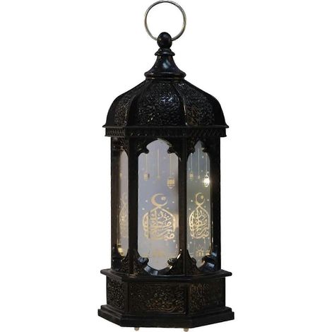 1 lanterne Ramadan, lampe LED décorative pour l'Aïd Moubarak, décoration à suspendre pour les fêtes musulmanes (1/2)