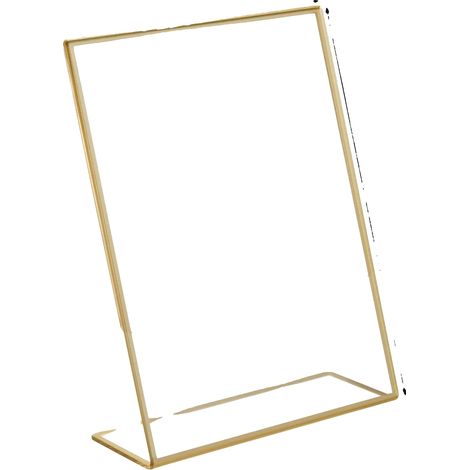 Porta cartelli in acrilico, design a L, multiuso, 10x15 cm, confezione da 10 (1/2)