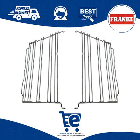 Kit Telaio in Filo Destro e Sinistro per Forno Cucina, Compatibile con Franke, Dimensioni: 368x231x30 (mm) Cromato, per Modelli AD72 AX97 CM74 DM DG SM (1/5)