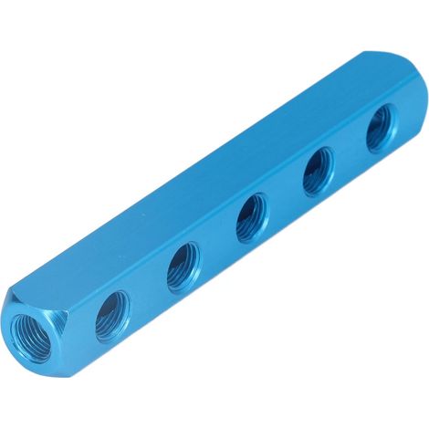 Collecteur pneumatique en aluminium, bloc de distribution d'air pour équipements d'automatisation AL-5 (1/5)