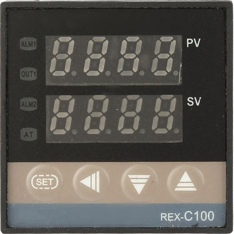 Kit Belme 3 pièces : thermostat long 0-400 °C, 100-240 V + relais statique + thermocouple de type K à filetage grossier M6 de 1 mètre (1/4)