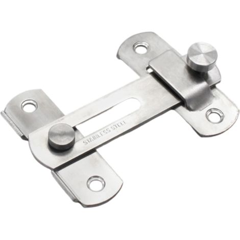 Boucle de verrouillage gauche en acier inoxydable, grand verrou, loquet de porte, quincaillerie de verrouillage antivol (1/5)