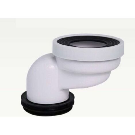 Anschlussstutzen für Toilettenschlauch - Gerader exzentrischer Abflussstutzen (10 cm)