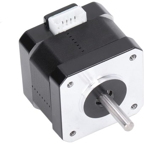 Moteur pas à pas pour imprimante 3D, 42 pas, arbre de sortie double, 1,3 A, 0,3 N·m, biphasé, 4 fils, accessoires. (1/5)