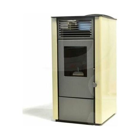 Lory - Stufa a pellet da 9.5 Kw avorio (1/3)