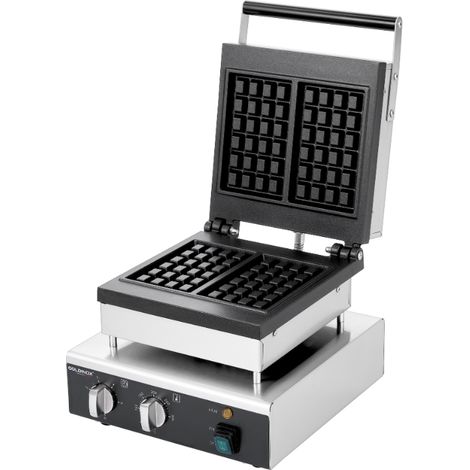 Gaufrier simple électrique professionnel PREMIUM - GOLDINOX (1/4)