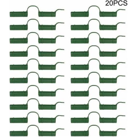 Packung mit 20 Gewächshaus-Befestigungsclips, für Gewächshausschläuche, Befestigungswerkzeug, für Gartenplanen, Sonnenschutz, 1,1 cm (1/4)