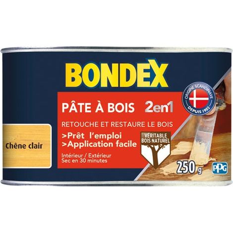 BONDEX - Pâte à bois chêne clair 250 g (1/6)