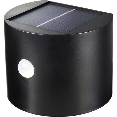 Sygonix SY-5770788 Lampada solare da parete per esterno con rilevatore di movimento LED (monocolore) Nero