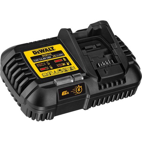 Dewalt – Chargeur pour électroportatif 6A – Compatible avec batteries 12V, 18V, 54V – LED d'état de charge – Double isolation (1/4)