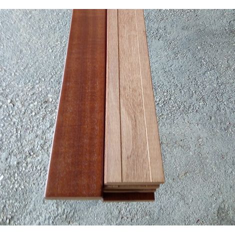 10 COPRIFILI PORTA MOSTRINE sp.mm10x70x2250 Impiallacciato Mogano Verniciato